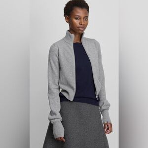 extreme cashmere x zip front sweater no 302 in sold out color sunny lemon!